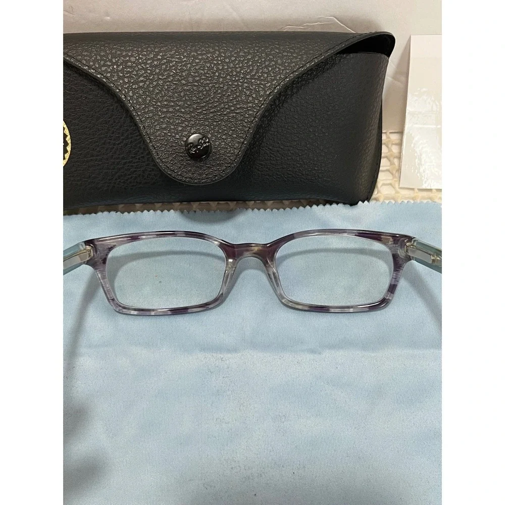 Ray-Ban RB 5150 5023 Tortoise Blue Rectangular Eyeglass Frames 50-19-135